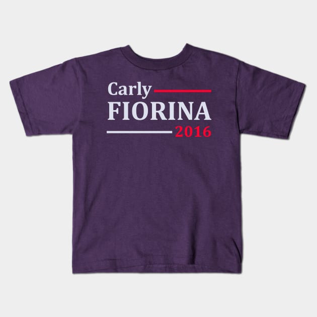 Carly Fiorina For President Kids T-Shirt by ESDesign